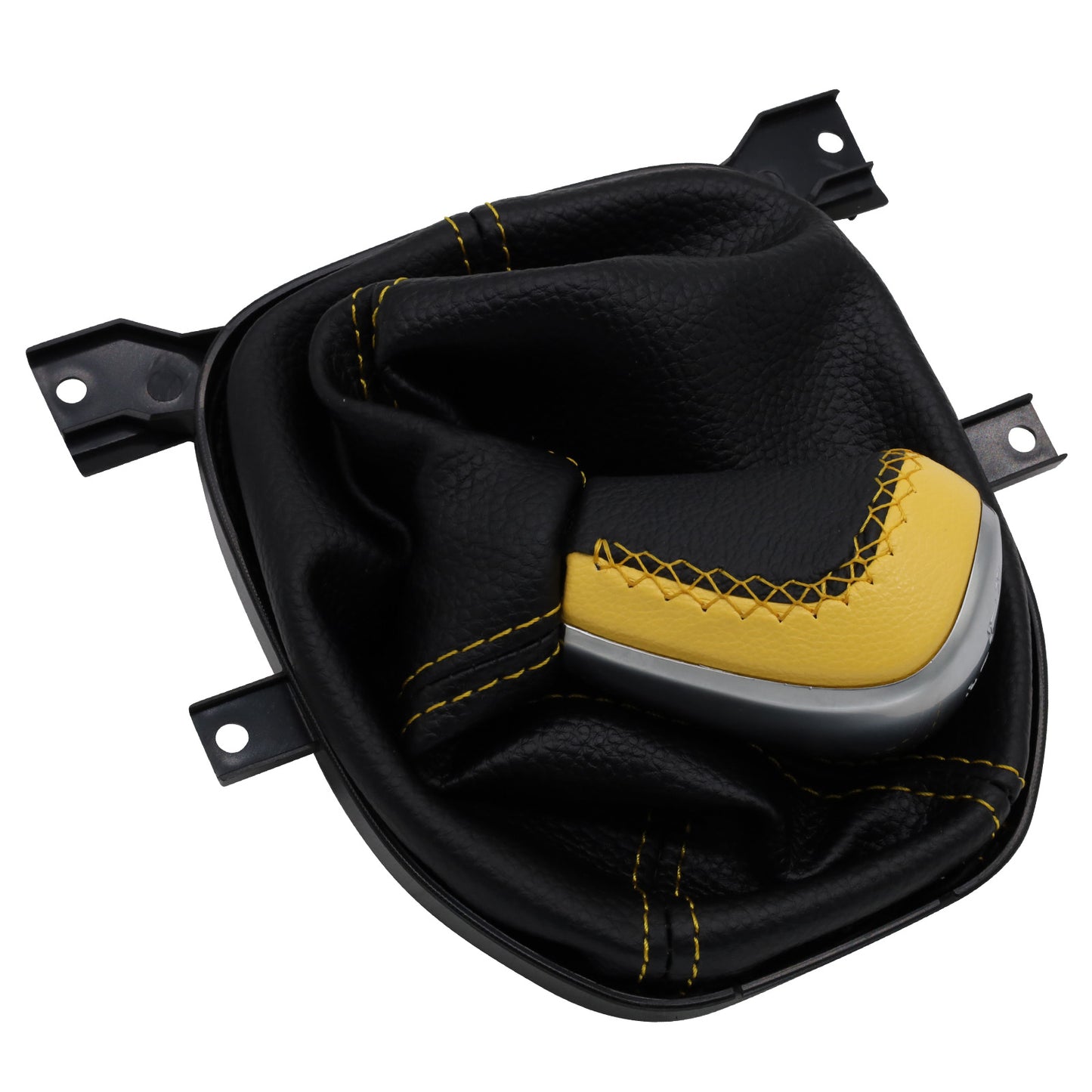 Yellow Gear Shifter Knob and Boot for Holden VE Commodore - Manual V6