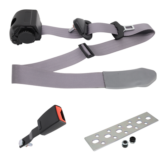 Toyota 80 Series seat belt and buckle gray