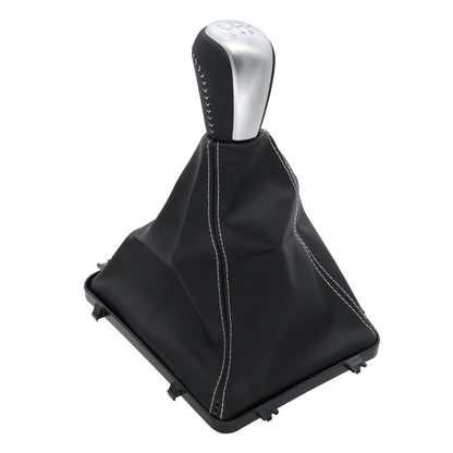 White Stitch Gear Shifter Knob and Boot for Holden VY/VZ Commodore