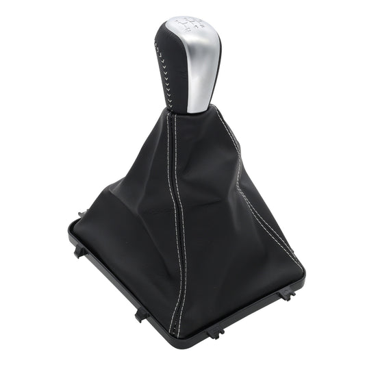 White Stitch Gear Shifter Knob and Boot for Holden VY/VZ Commodore