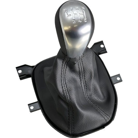 Satin Gear Shifter Knob and Boot for Holden VE Commodore - Manual V6