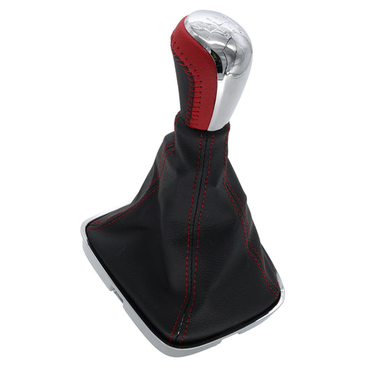Red gear knob and boot for Holden VF Commodore V6