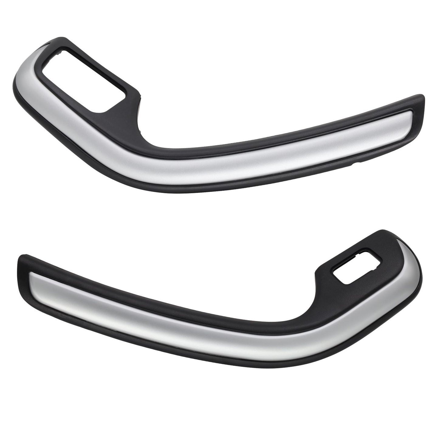 Silver Pair of Front Inner Door Grab Handles for Ford BF Falcon