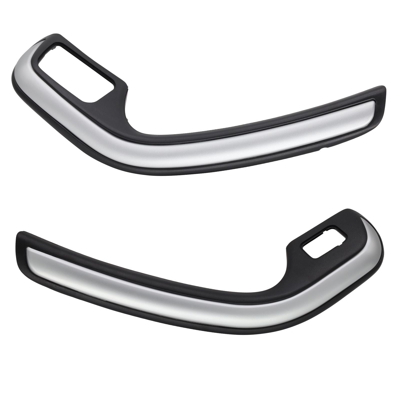 Silver Pair of Front Inner Door Grab Handles for Ford BF Falcon