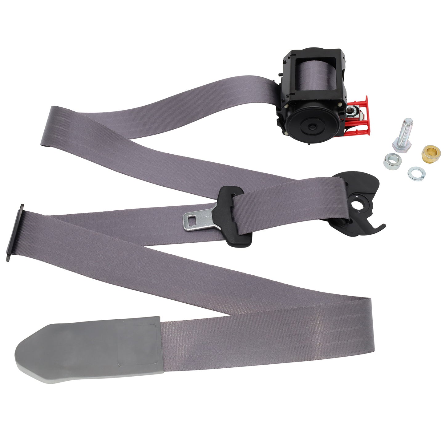 Left front seat belt in light grey for Ford AU-BF Falcon.