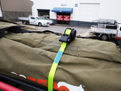 Pair of Retractable Ratchet Straps 25mm Wide 3.6m Long - RW06